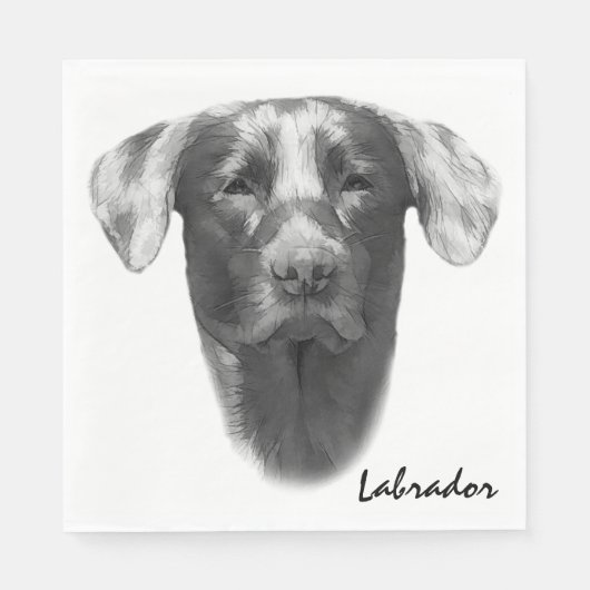 Labrador Dog stijlvol Servet (Voorkant)