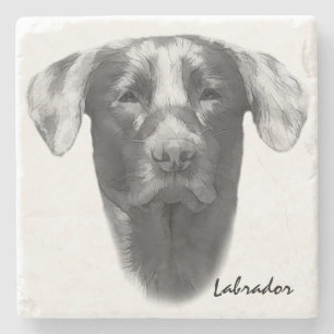 Labrador Dog stijlvol Stenen Onderzetter