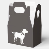 Labrador Dog Theme Baby shower Genderneutraal Bedankdoosjes (Geopend)