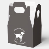 Labrador Dog Theme Baby shower Genderneutraal Bedankdoosjes (Geopend)