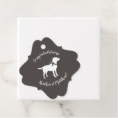 Labrador Dog Theme Baby shower Genderneutraal Bedankjes Labels (In situ)