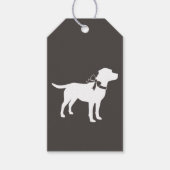 Labrador Dog Theme Baby shower Genderneutraal Cadeaulabel (Voorkant)