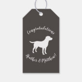 Labrador Dog Theme Baby shower Genderneutraal Cadeaulabel (Voorkant)