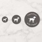 Labrador Dog Theme Baby shower Genderneutraal Confetti (Voorkanten)