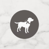 Labrador Dog Theme Baby shower Genderneutraal Confetti (Kleine voorkant)