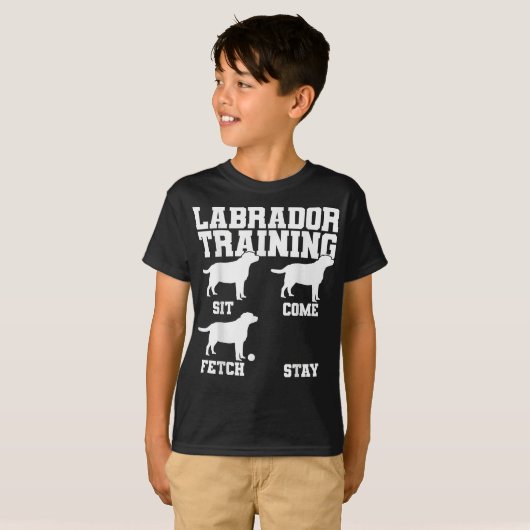 Labrador Dog Trainer T-shirt (Voorkant volledig)