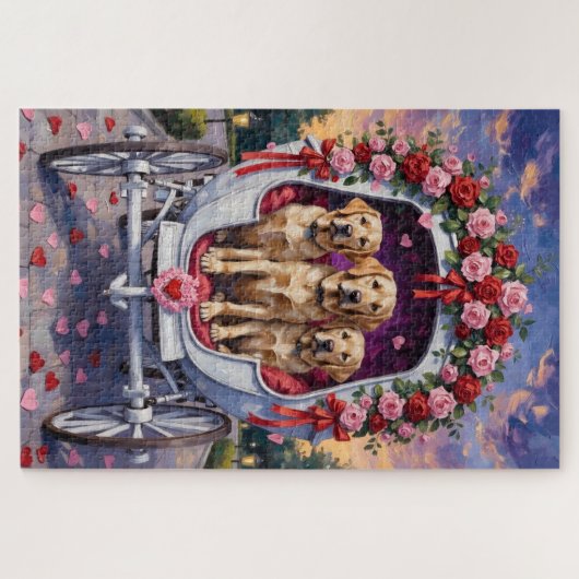 Labrador Dog Valentine's Day  Legpuzzel (Horizontaal)
