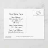 Labrador Dogs Cartoon aangekondigd Aankondigingskaart (Achterkant)