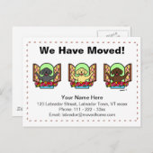 Labrador Dogs Cartoon aangekondigd Aankondigingskaart (Voorkant / Achterkant)