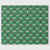 Labrador Dogs Kerstmis Cadeaupapier (Vlak)