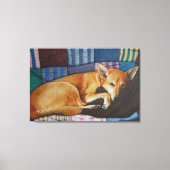 labrador duits herder kruising hond canvas afdruk (Voorkant)