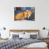 labrador duits herder kruising hond canvas afdruk (Insitu (Slaapkamer))