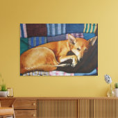 labrador duits herder kruising hond canvas afdruk (Insitu (Woonkamer))
