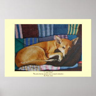 labrador duitse herderhond poster