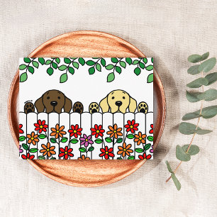 Labrador Duo die je Briefkaart ziet