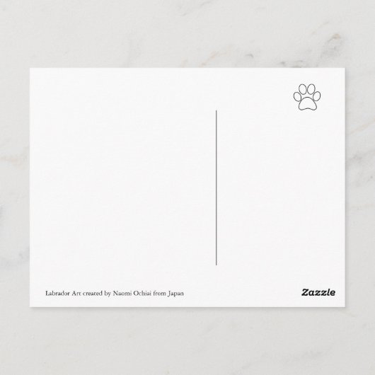 Labrador Duo die je Briefkaart ziet (Achterkant)