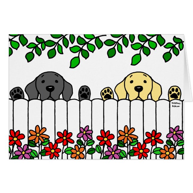 Labrador Duo die je ziet (Voorkant Horizontaal)