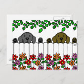 Labrador Duo die je ziet Briefkaart (Voorkant / Achterkant)