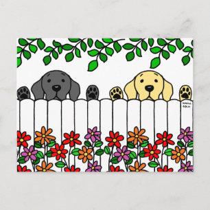 Labrador Duo die je ziet Briefkaart