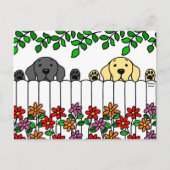 Labrador Duo die je ziet Briefkaart (Voorkant)