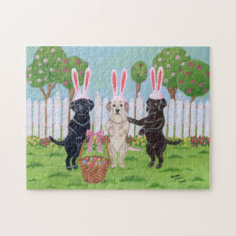 Labrador Easter Bunnies Legpuzzel