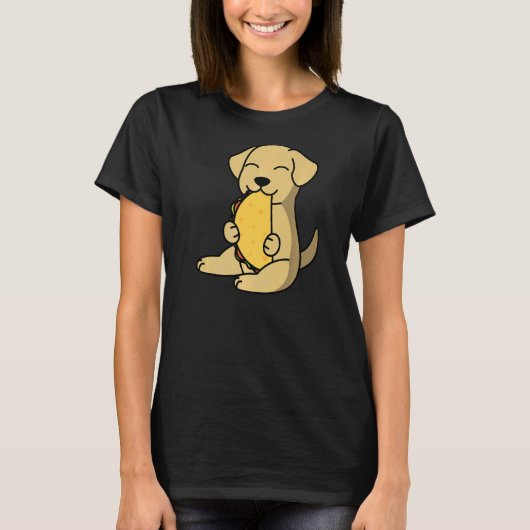 Labrador Eating a Taco Dog T-shirt (Voorkant)