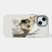 Labrador, eendenjacht iPhone 15 case (Achterkant horizontaal)