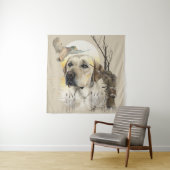 Labrador, eendenjacht wandkleed (In situ)