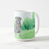 Labrador en Border Collie Mixed Breed Mok (Voorkant rechts)