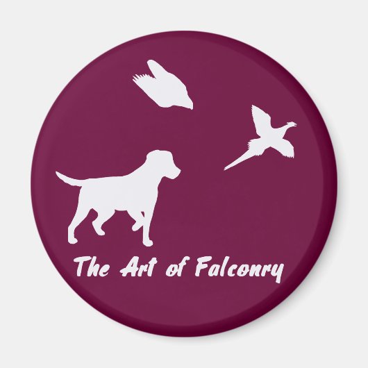 Labrador en Falconry Magneet (Voorkant)