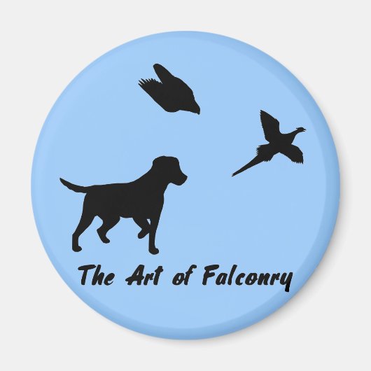 Labrador en Falconry Magneet (Voorkant)
