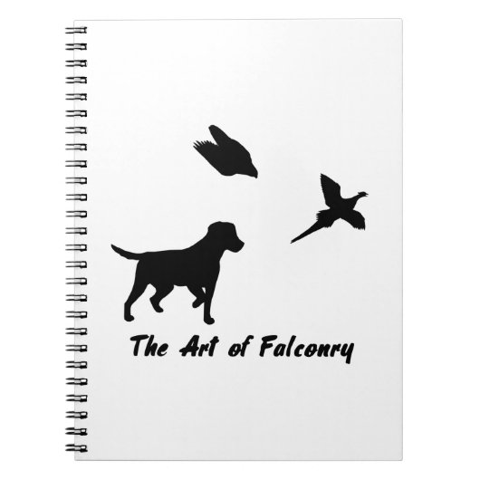 Labrador en Falconry Notitieboek (Voorkant)