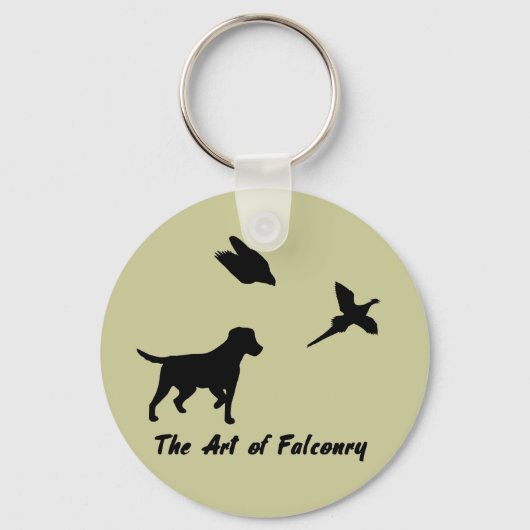 Labrador en Falconry Sleutelhanger (Voorkant)