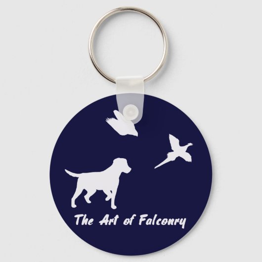 Labrador en Falconry Sleutelhanger (Voorkant)