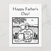 Labrador en papa briefkaart (Voorkant)