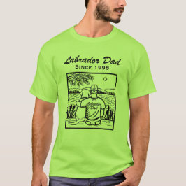 Labrador en papa t-shirt