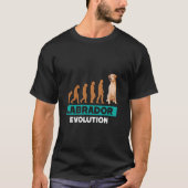 LABRADOR EVOLUTION Labrador Retriever Funny Dog Ow T-shirt (Voorkant)