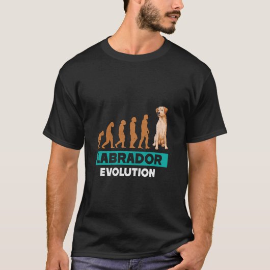 LABRADOR EVOLUTION Labrador Retriever Funny Dog Ow T-shirt (Voorkant)
