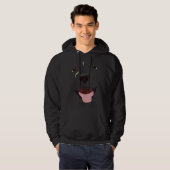 Labrador Face _ Schattigee labohond Hoodie (Voorkant volledig)