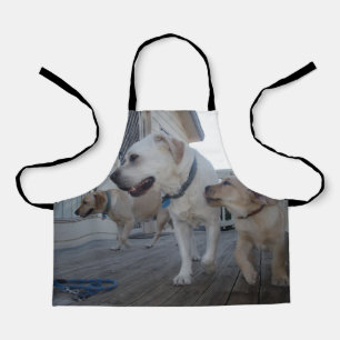 Labrador Familie Liefde, Kinder Full Print Schort