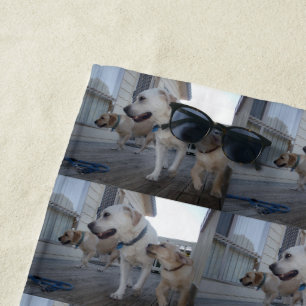 Labrador familie liefde, strandlaken