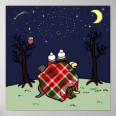 Labrador Family en Starry Sky Poster (Voorkant)