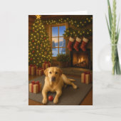 Labrador  feestdagen kaart (Voorkant)