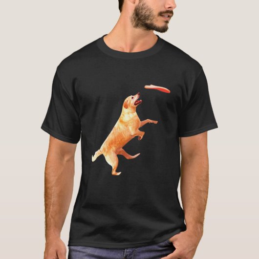 Labrador Frisbee Grafisch Canadese Visprint Doe T-shirt (Voorkant)