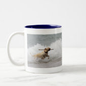 Labrador - Geel - Go Fetch! Tweekleurige Koffiemok (Links)
