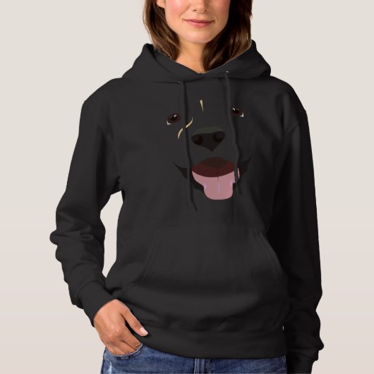 Labrador Gezichtskostuum Hoodie (Voorkant)