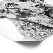 Labrador Gift Kaart Foto Afdruk (Hoek)