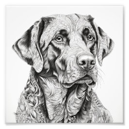 Labrador Gift Kaart Foto Afdruk