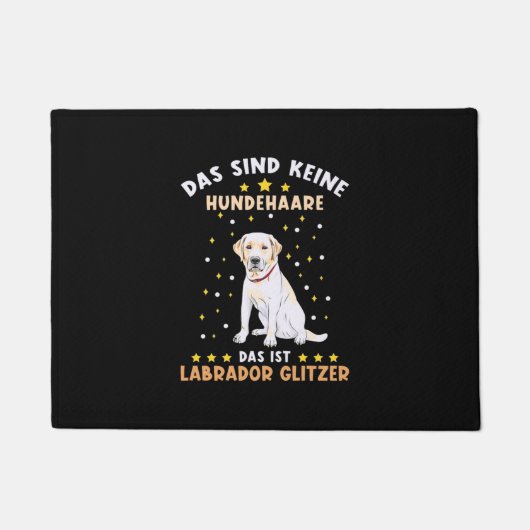 Labrador Glitter Deurmat (Voorkant)