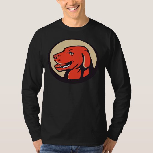 Labrador Golden Retriever Hondenhoofd T-shirt (Voorkant)